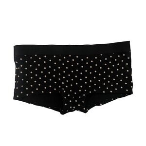 NEW Victorias Secret Shortie‎ Cotton Panties Black Polka Dot Underwear Medium